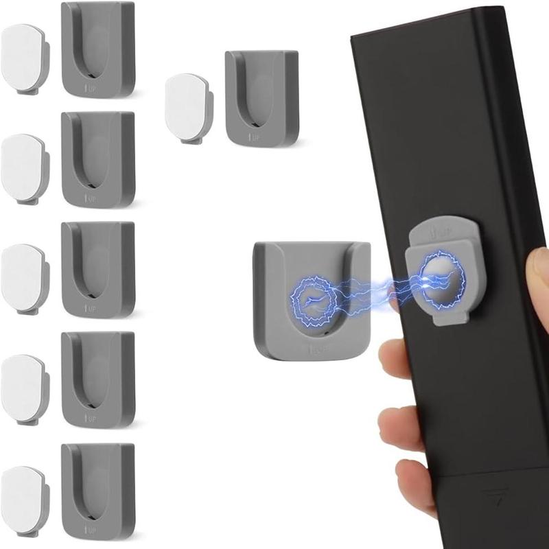 Magnetic Remote Control Holder, Wall Mounted Sticky Hook, Punch Free TV Remote Control Holder for Fan, Air Conditioner, Home Organizer, Room Accessories