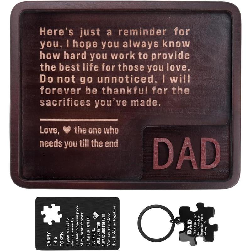 Valet Tray Gifts for Dad from Daughter Son,  Gifts for Dad Christmas Birthday Fathers Day  Valet Tray Set,  Dad Ever,  Step Dad Gifts for Father, Gift for Dad Who Have Everything