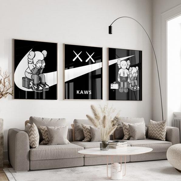 NO FRAME Hypebeast Kaws Poster, Printable kaws Graffiti print, Hypebeast Toys, Hypebeast Sneaker Prints