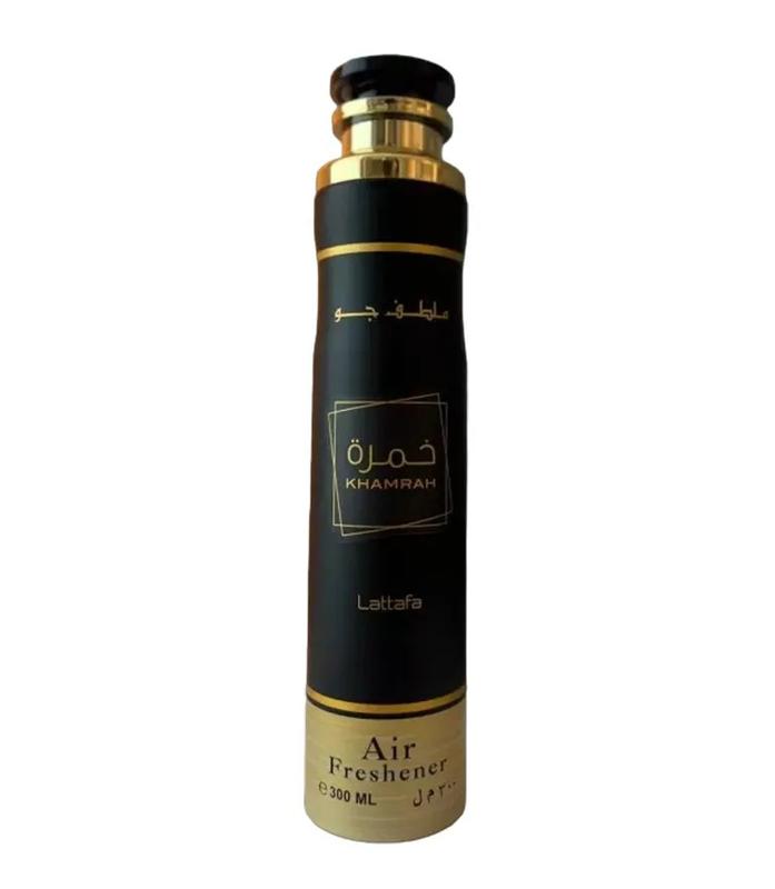 Lattafa Perfumes | Khamrah Air Freshener - 300 ML Spray | Multi-purpose Use | Cinnamon - Nutmeg - Bergamot Aroma Fragrance