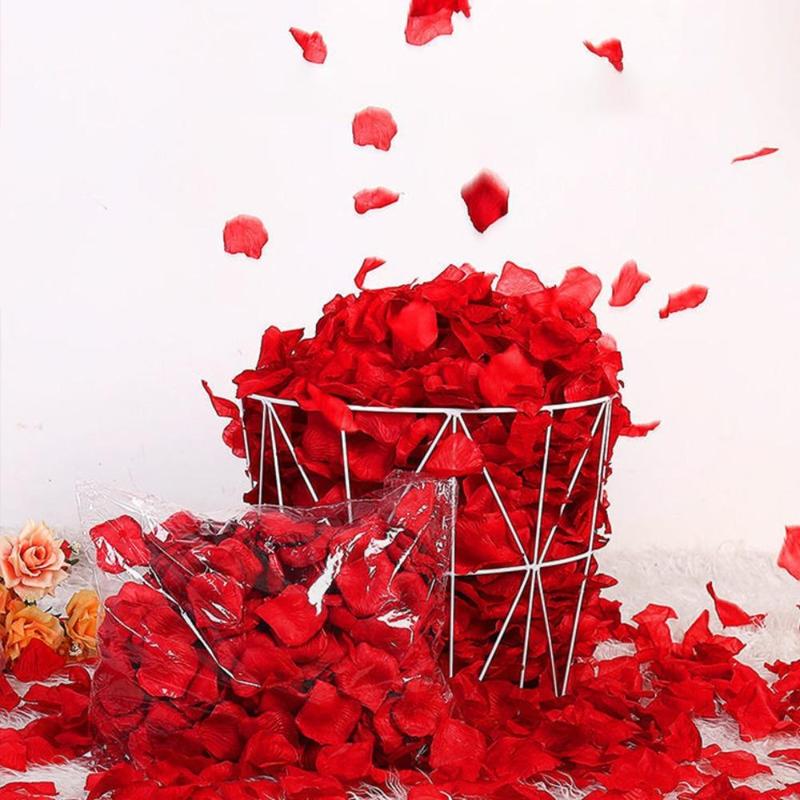 Christmas Simulated Artificial Rose Petal, 1000pcs Creative DIY Spring Decorative Fake Flower, Romantic Decoration Supplies for Festival Wedding Birthday Party and Banquet, Fall Gifts, Trending Home Decor 2024