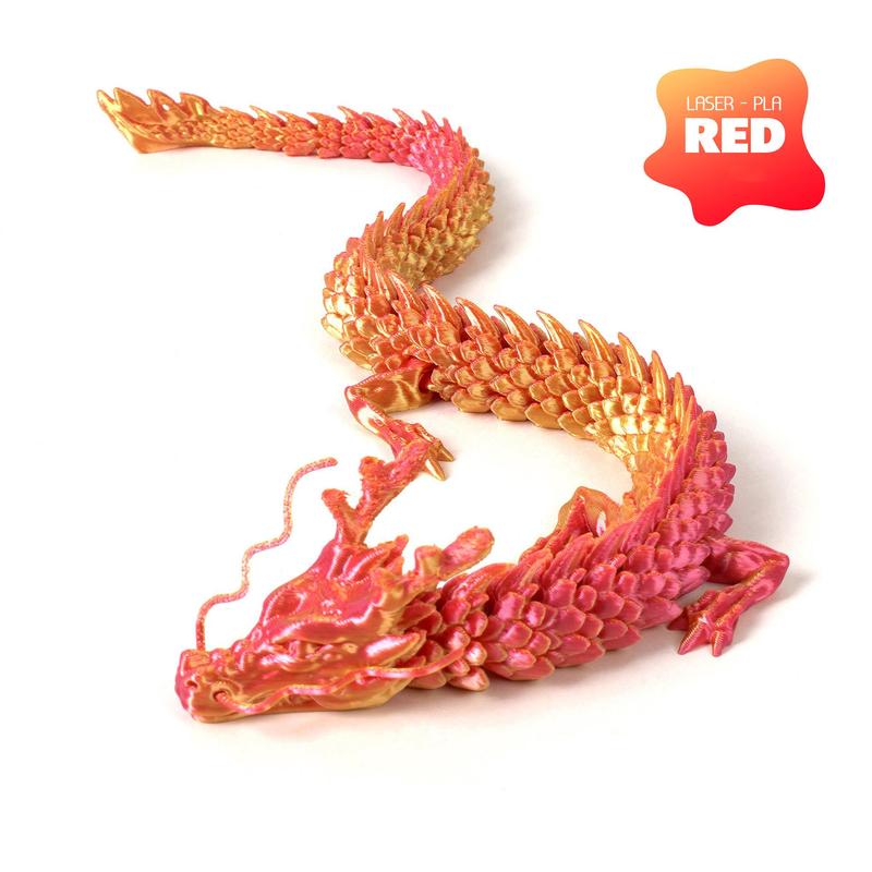 Creative Dragon Design 3D Printing Ornament, 1 Count Chinese Style Desktop Decoration, Office Supplies, Gift for Friends & Family