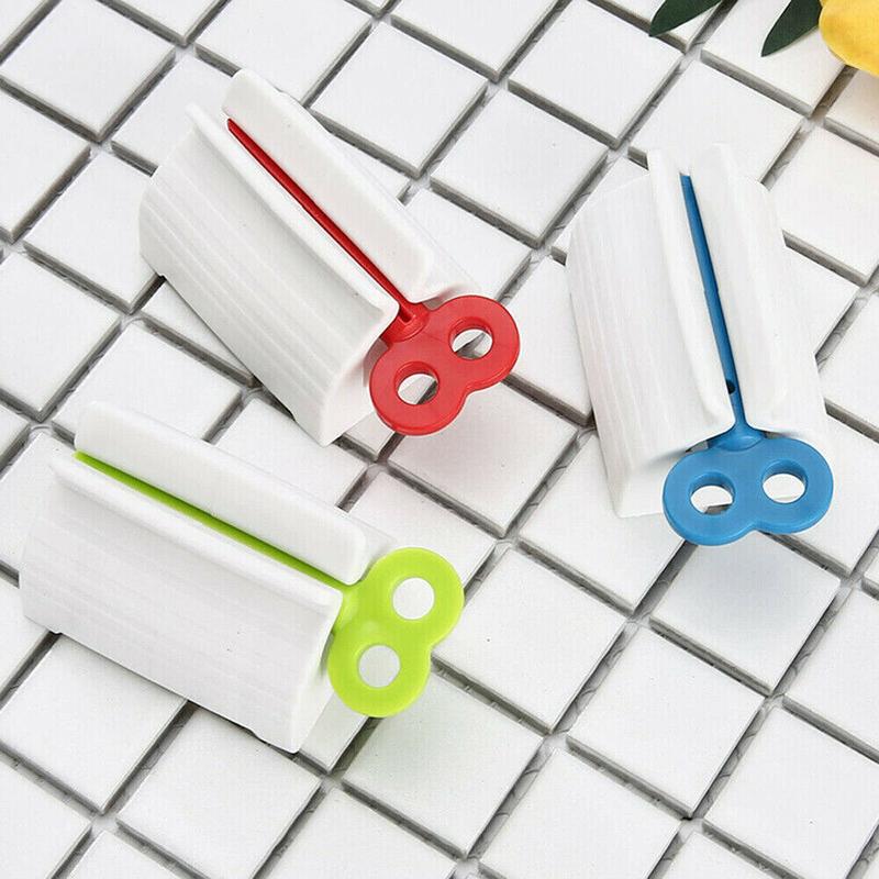 US 3-6 Pack Rolling Tube Toothpaste Squeezer Easy Dispenser Seat Holder Stand