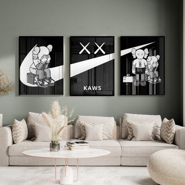 NO FRAME Hypebeast Kaws Poster, Printable kaws Graffiti print, Hypebeast Toys, Hypebeast Sneaker Prints