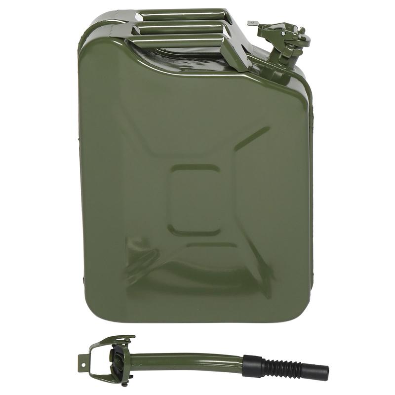 20L Portable American Fuel Oil Petrol Diesel Storage Can Army Green Bottles Lightweight