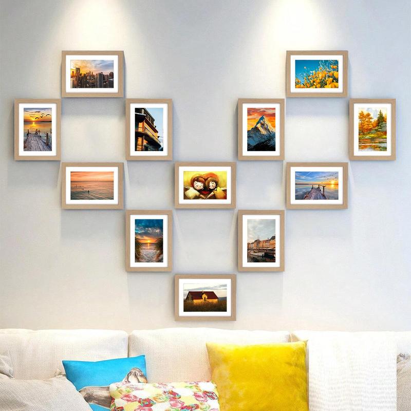 Creative Art Photo Frame, 3 Counts set Picture Photo Wall Gallery Frame, Home Photo Frame Set for Living Room Office Dormitory School