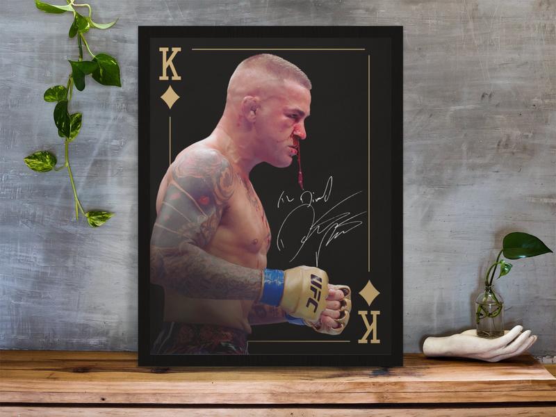 Dustin Poirier, Poster, UFC Poster, Poster Ideas, American Fighter Poster, Motivational Poster, UFC Fighter Posters, Wall Decor, MMA Poster