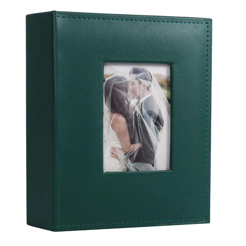 RECUTMS Photo Album 4x6 200 Photos, Leather Cover Wedding Family Photo Albums Holds 200 Horizontal 4x6 Photos Decor Set