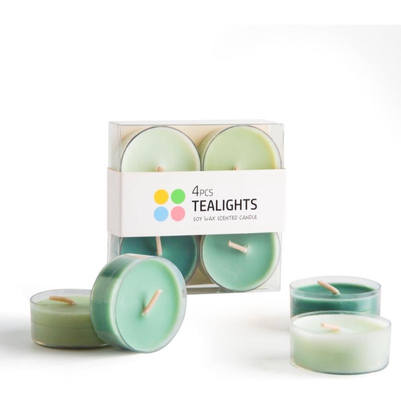 Premium Tealight Candles - Natural Soy Wax Candles with Essential Oils, Home Decor and Aromatherapy, Perfect for Home Use and Gifting