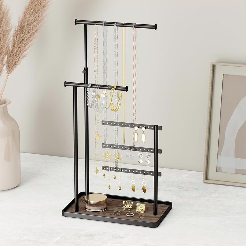 Adjustable Jewelry Organizer! Multi-Angle, 12.5 - 17.5 inches Height, Easy to Assemble, for All Jewelry