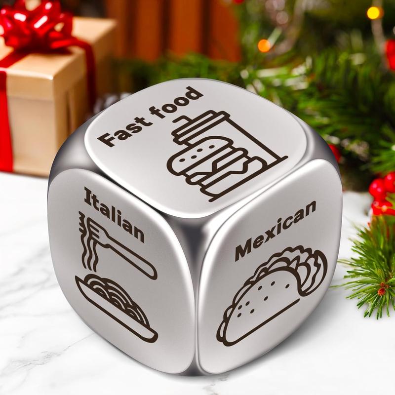 Stocking Stuffers for Adults Women Christmas Gifts for Men Husband Boyfriend White Elephant 0.59 in Food Date Night Dice for Couples Gifts for Him Her Wife Anniversary