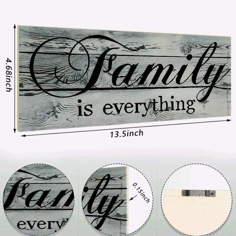 Family Sign Wall Decor Family ls Everything Sign Blessing Wood Sign Rustic Farmh