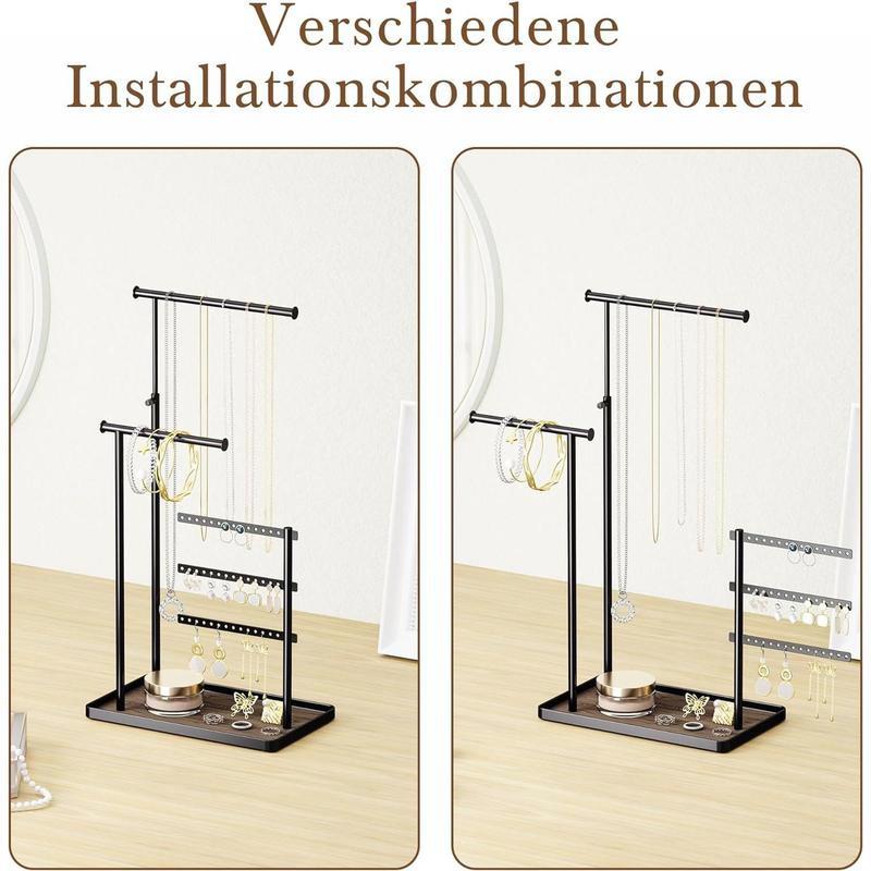 Adjustable Jewelry Organizer! Multi-Angle, 12.5 - 17.5 inches Height, Easy to Assemble, for All Jewelry