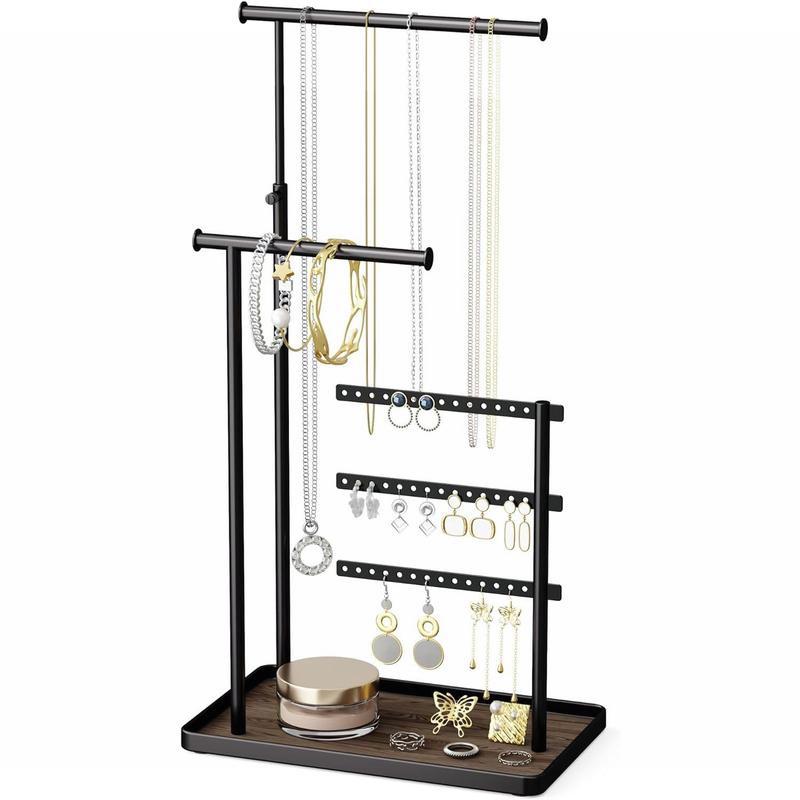 Adjustable Jewelry Organizer! Multi-Angle, 12.5 - 17.5 inches Height, Easy to Assemble, for All Jewelry