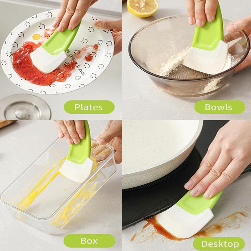 Pot Scraper, 1 Count Heat Resistant Non-stick Pot Bowl Sticky Oil Cleaning Brush with Handle, Kitchen Cleaning Tool for Home Dining Room Outdoor