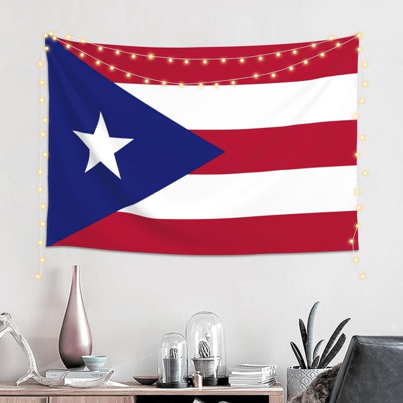 The Puerto Rico Flag Wall Hanging Tapestry 60x40 Inch Puerto Rico Flags Wall Hanging Tapestry for Bedroom Living Room Dorm