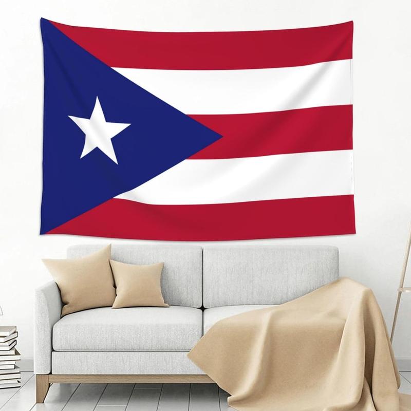 The Puerto Rico Flag Wall Hanging Tapestry 60x40 Inch Puerto Rico Flags Wall Hanging Tapestry for Bedroom Living Room Dorm