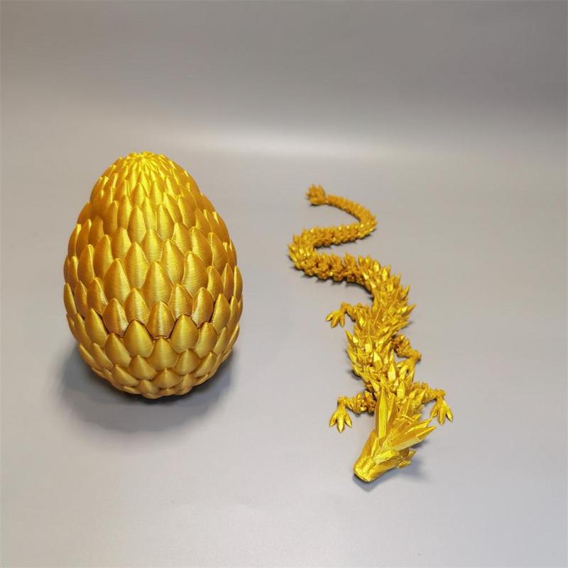 3D Printing Dragon Egg Design Ornament,  1 Set Cute Magnetic Dragon Ornament, Creative Desktop Decoration Gift for Home Office, Room Decor