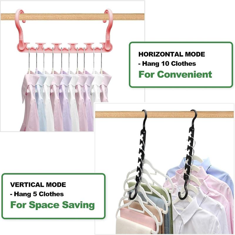 Multifunctional Clothes Hanger, 12pcs set 360° Rotatable Clothes Hanger, Space Saving Clothes Hanger for Wardrobe, Home Organizer