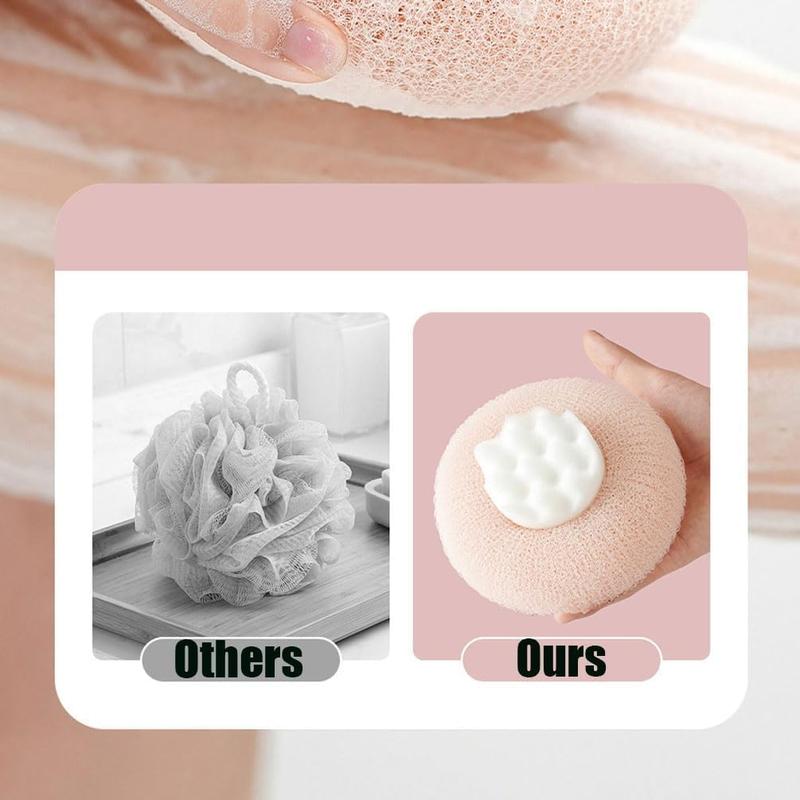 Sunflower Bath Ball, Super Soft Sunflower Suction Cup Bath Ball, Exfoliating Bath Sponge Cleaning Brush, Bath Loofah Sponge