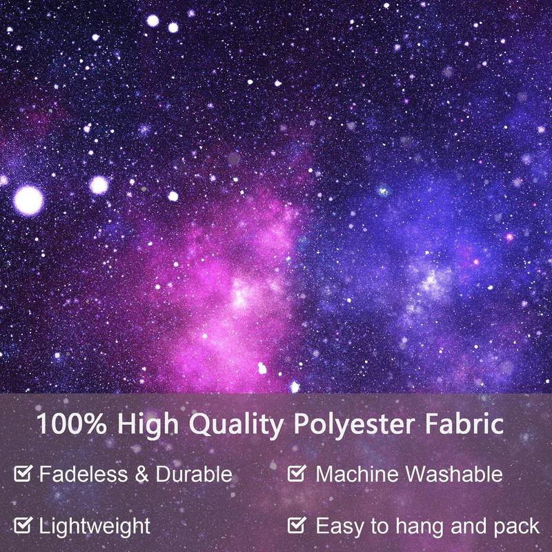 Starry Sky Pattern Tapestry, 1 Count Galaxy UV Blacklight Tapestry, Wall Hanging Tapestry, Wall Hanging Decor for Living Room Bedroom Office Dormitory, Home Decor