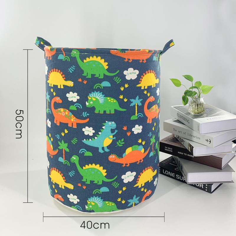 Cute Dinosaurs Laundry Basket Storage Baskets Nursery Laundry Hamper Toys Box Storage Bins Waterproof Clothes Storage Organizer Gift Baskets clothes hamper