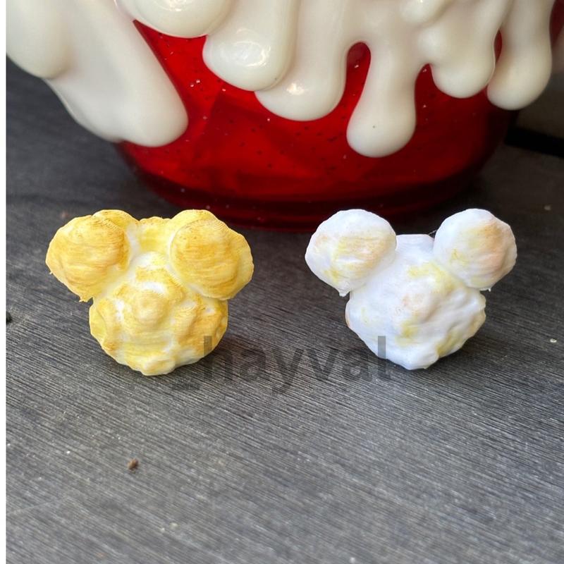 Mouse heads Popcorn Scented Magnets for hidding at Disneyland (6 total 3 Mickey 3 Minnie)-=%2= decorative=%2=-=%2= magnet=%2=