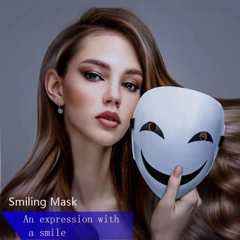 Halloween Smiling Party Mask, 1 Count Full Face Ghost Mask, Party Mask, Cosplay Performance Mask, Party Accessories for Men and Women