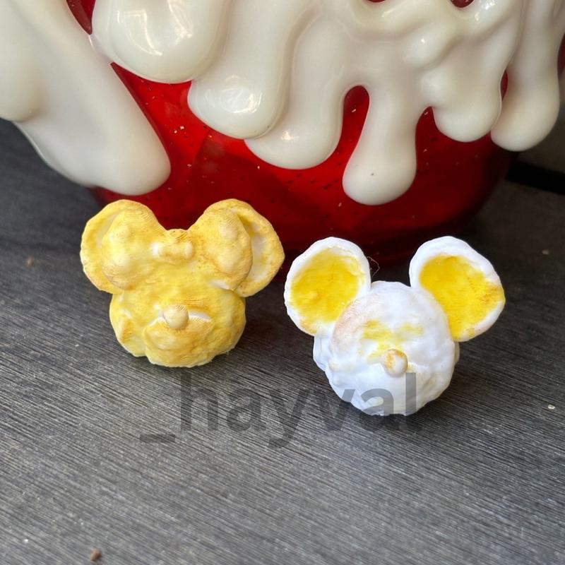 Mouse heads Popcorn Scented Magnets for hidding at Disneyland (6 total 3 Mickey 3 Minnie)-=%2= decorative=%2=-=%2= magnet=%2=