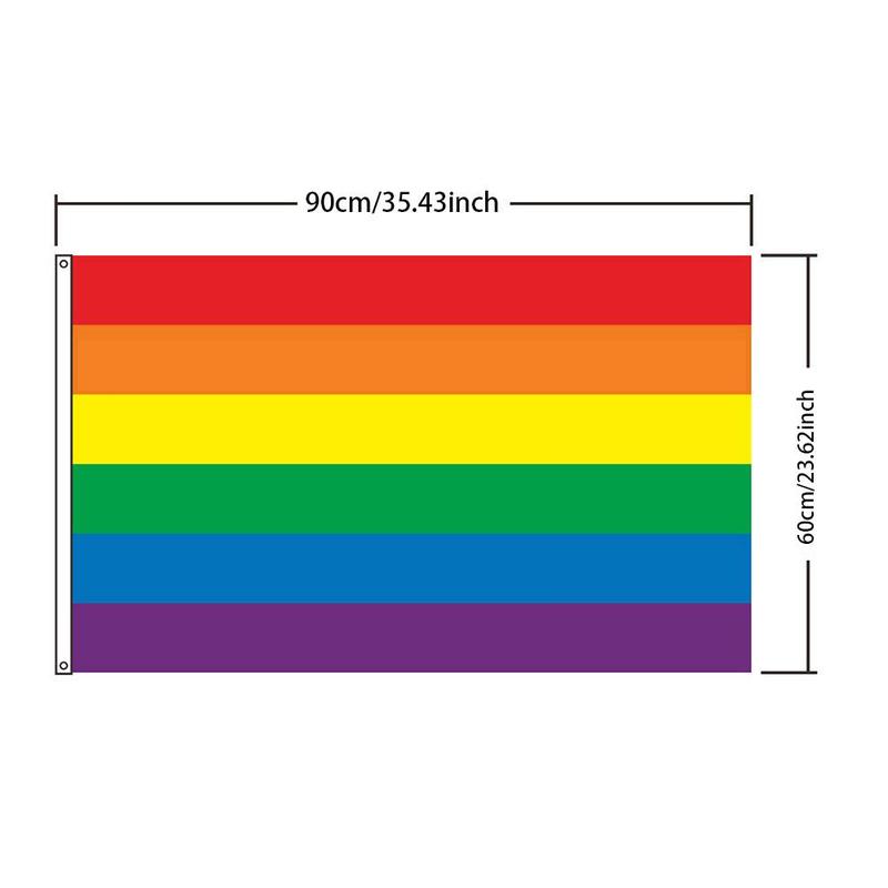 Rainbow Flag, Outdoor Party Flag, Festive & Party Supplies, Backdrops & Banners for Celebrations