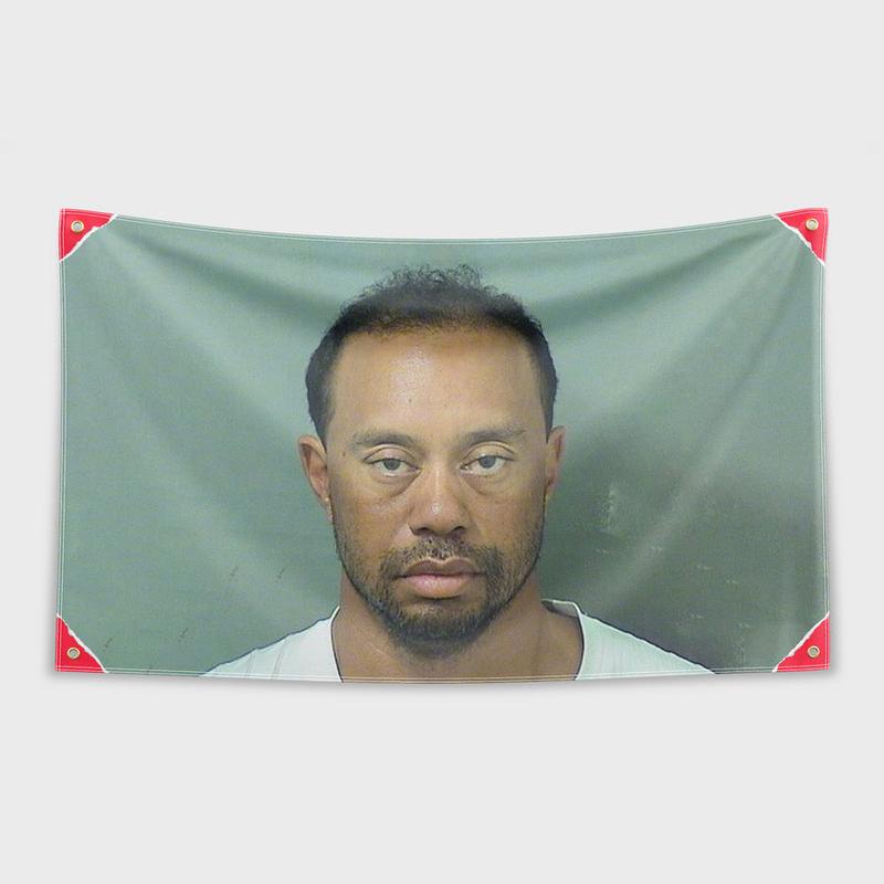 Just DUI It Flag Tiger woods asleep Flag 3x5 Flag  Indoor and Outdoor Decoration, One Sided, 4 Brass Grommets, Travel, Events, Festivals