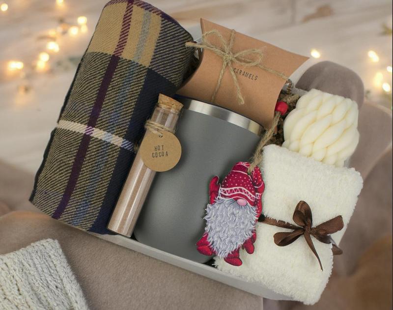 Christmas Gift Box Happy Birthday Gift Friendship Gift Self Care Gift For Her Thank You Gift Cozy Gift Soy Candle Xmas Gift Box