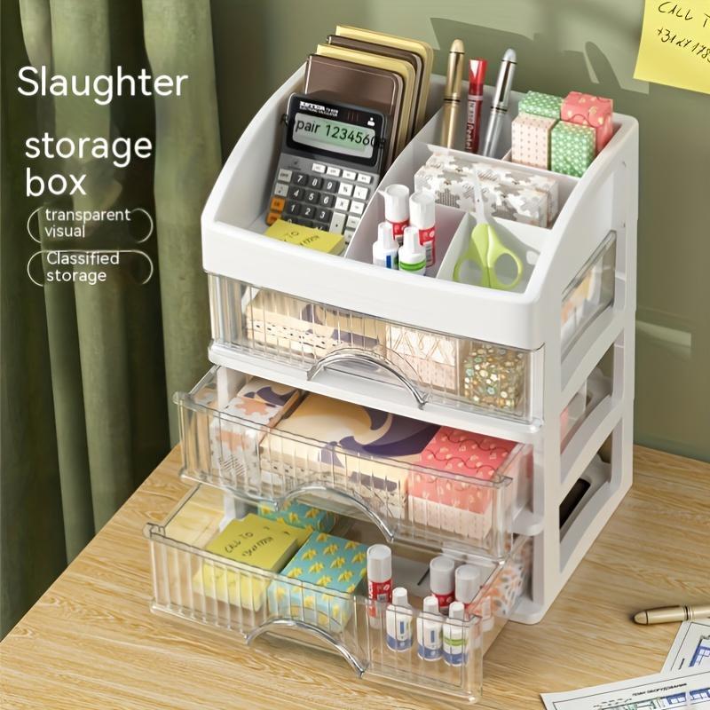 Drawer Type Desktop Storage Rack, Multifunctional Storage Holder for Cosmetics, Jewelry, Stationery, Home Organizer for Bedroom, Desk Accessories, Dorm Essentials, Girls Bedroom Furniture