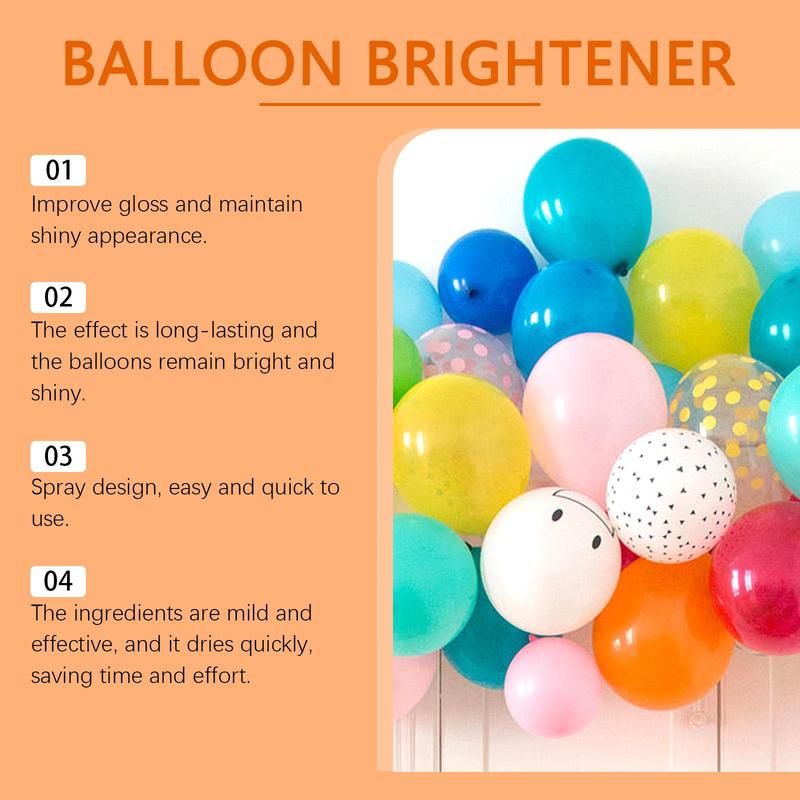 Christmas Balloon Sprayer, 1 Box 100ml Balloon Shine Sprayer, Balloon Gloss Spray, Party Decoration Supplies for Birthday Wedding Festival