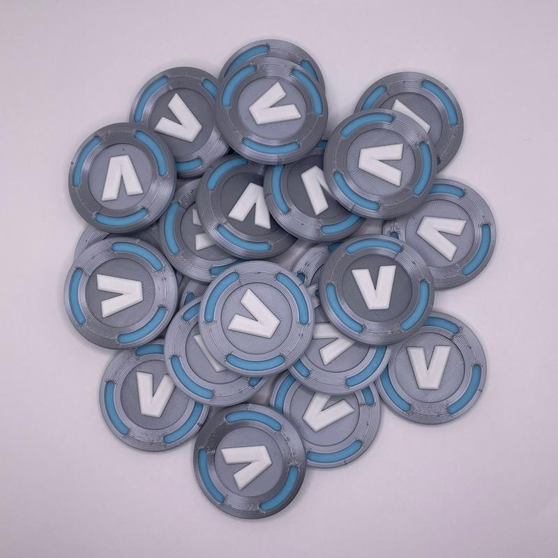 Fortnite V-Bucks Replicas Gamer Party Favors | Packs of 5, 10, 25, 50, 100 | Battle Royale Perfect Gift for Fortnight Fans