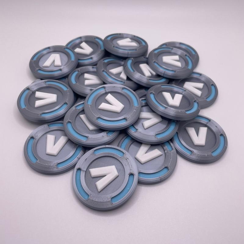 Fortnite V-Bucks Replicas Gamer Party Favors | Packs of 5, 10, 25, 50, 100 | Battle Royale Perfect Gift for Fortnight Fans