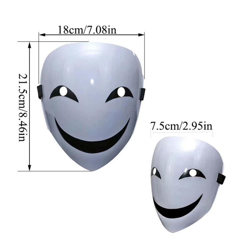 Halloween Smiling Party Mask, 1 Count Full Face Ghost Mask, Party Mask, Cosplay Performance Mask, Party Accessories for Men and Women