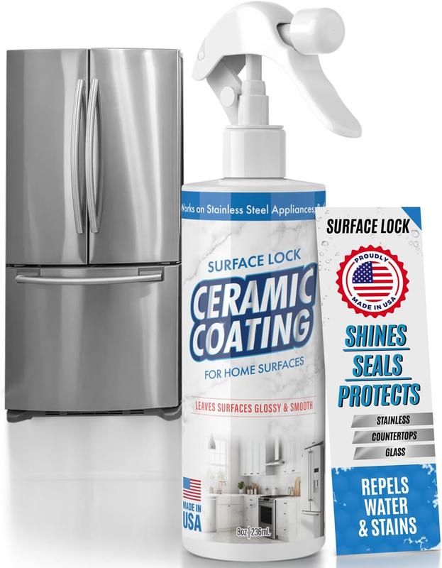 Berkland Ceramic Coating for Stainless Steel, countertops, glass Prevents Fingerprints on Appliances, Countertops and Any Hard Surface In Your Life