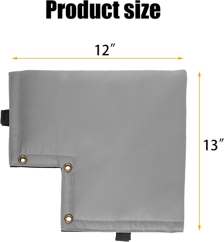 Backflow Preventer Cover,Pipe Insulation Cover,Well Head Pump Cover,Sprinkler Valve Cover for Outside Winter,Water Well Pump Covers.Protects from Severe Snow and Intense Sun (Gray 13X12in)