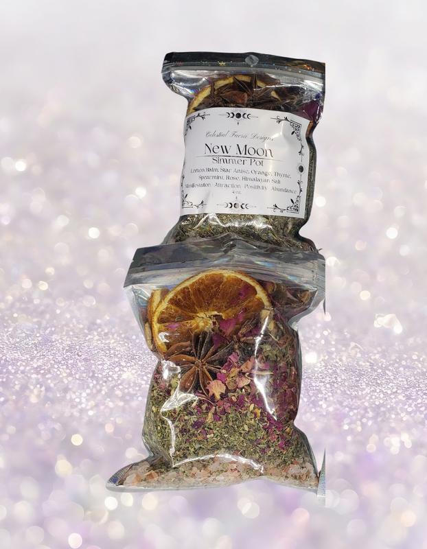 Moon Phase Intention Simmer Pot - Home Fragrance - dried Potpourri