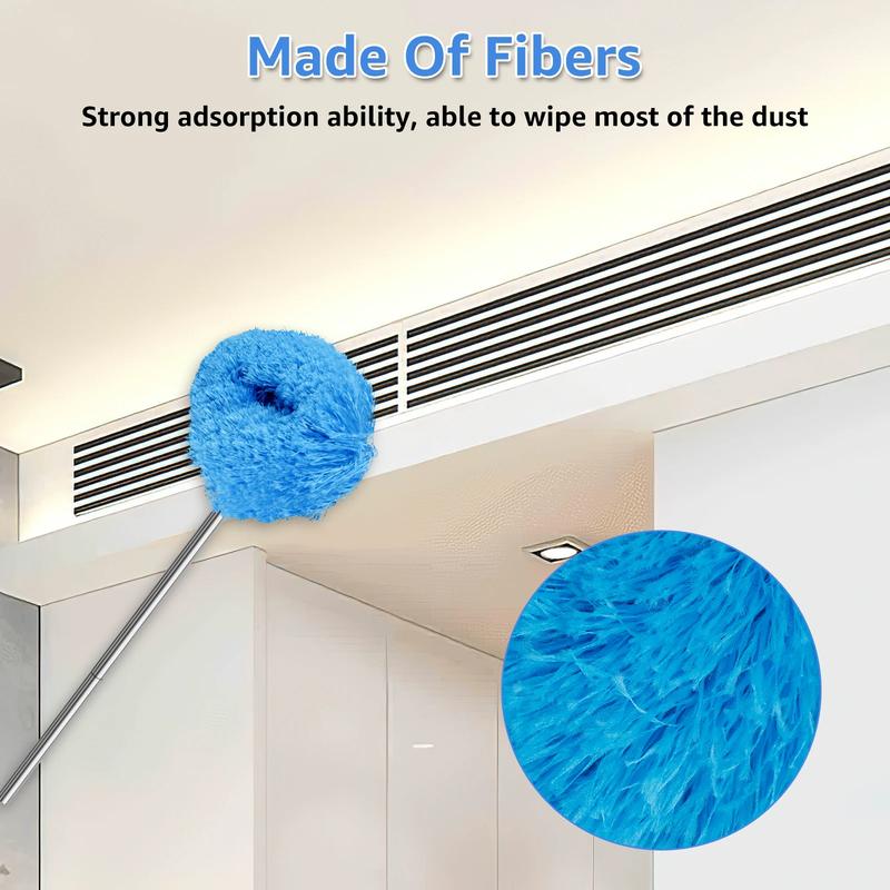 Ceiling Fan Cleaner Dusters With Extension Pole Dust Removal Brush Removable Ceiling And Fan Duster Ceiling Fan Cleaning Tool