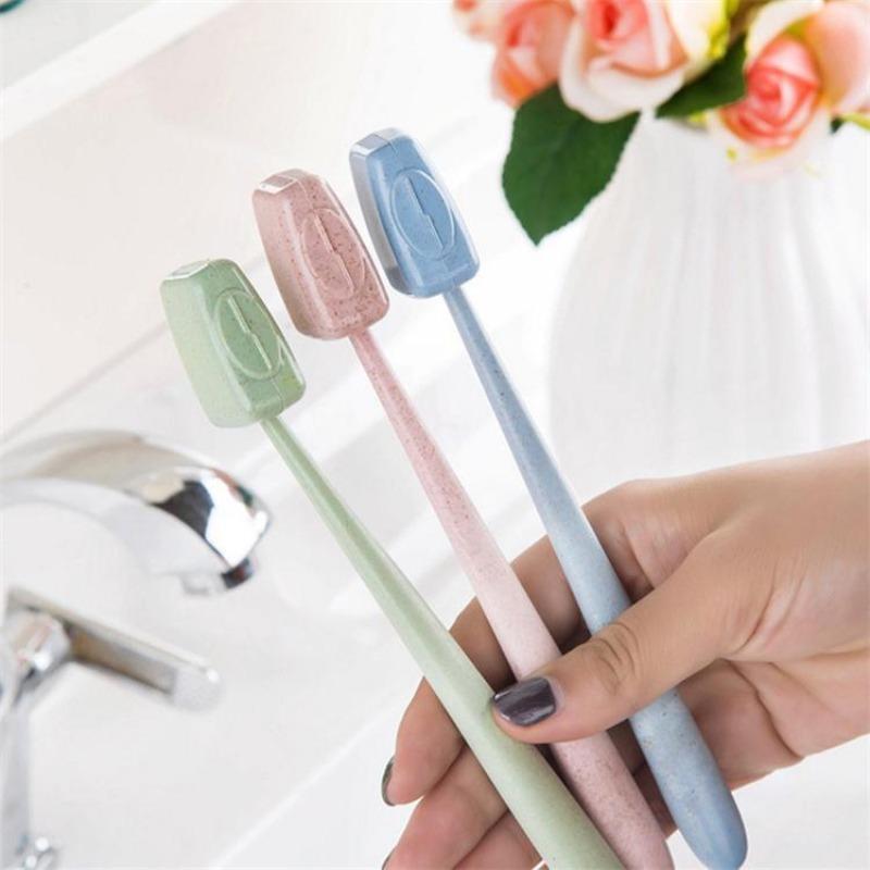 Random Color Toothbrush Head Cover, 4pcs Portable Mini Toothbrush Head Case Cover, Outdoor Travel Gadgets Supplies, Bathroom Accessories, Travel Essentials