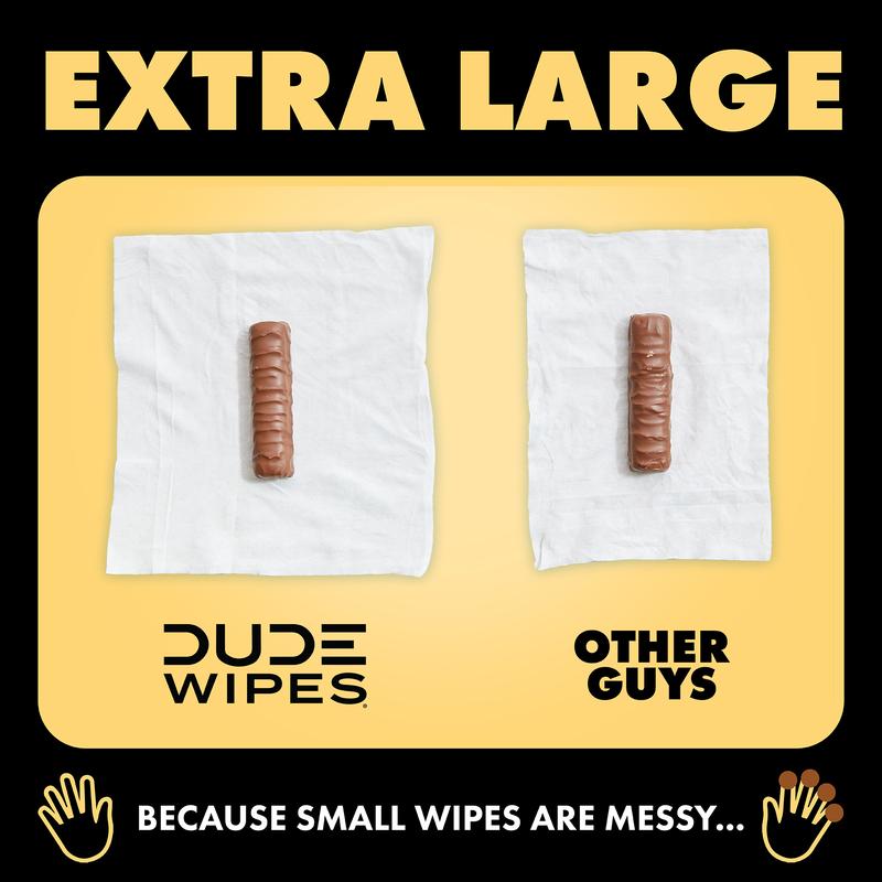 DUDE Extra Large Shea Butt Smooth Wet Wipes - 240 Count