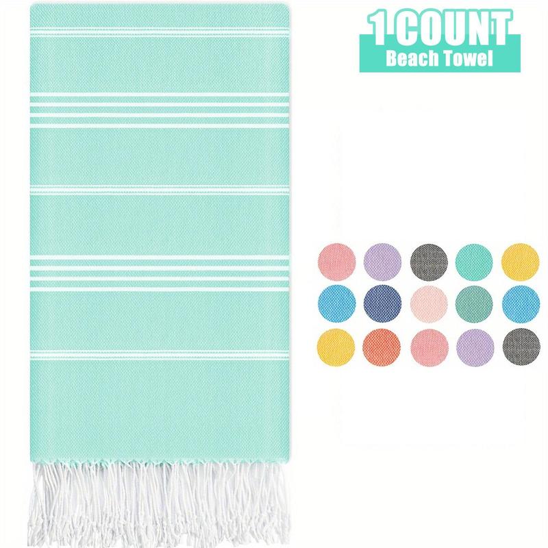 Oversized Turkish Linen Beach Towel, Beach Blanket, Mat, 72