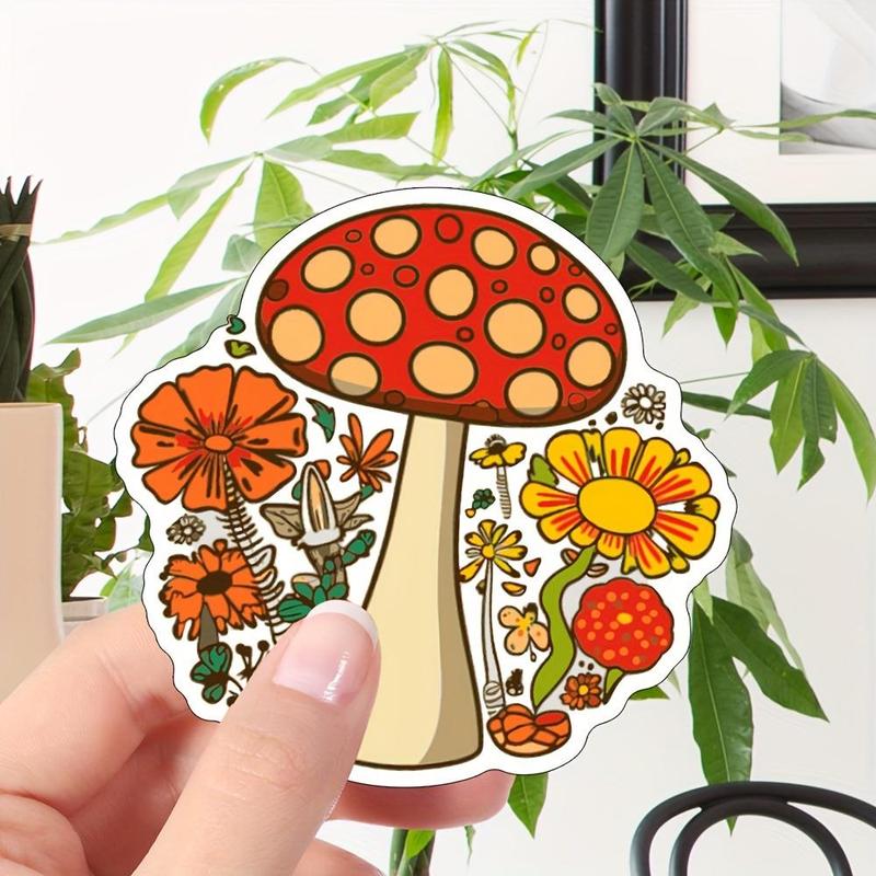 Cartoon Mushroom Pattern Fridge Magnet, 18pcs set Cute Refrigerator Magnet, Decorative Refrigerator Magnet for Home Kitchen Dormitory School Office