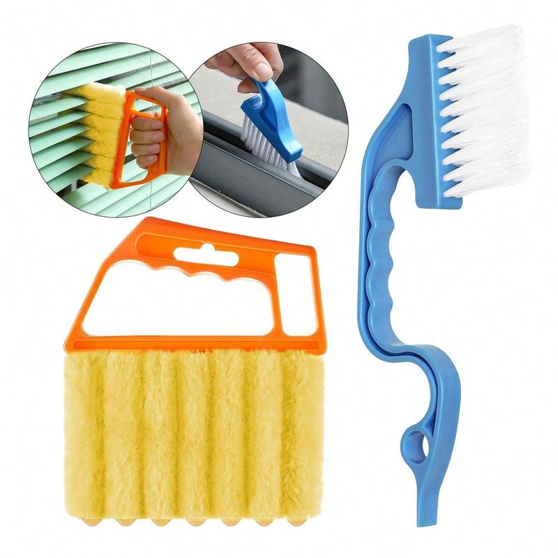 Multipurpose Window Blind Cleaning Brush, Summer Stuff Kitchen Window Blind Cleaner, Household Essentials, Finger Dusting Cleaner Tool for Window, Hand-held Curtain Brush  Window Cleaning Tool, Fall Decor, Men Gifts