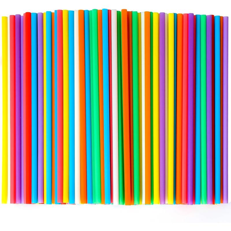 Colorful Disposable Drinking Plastic Straws.(0.23'' diameter and 8.26