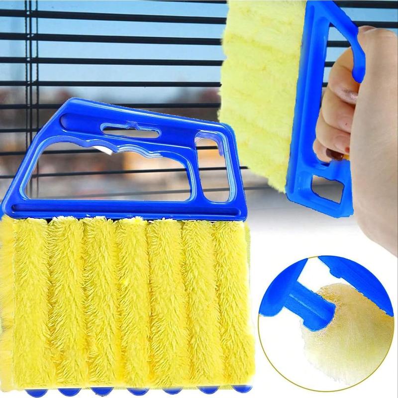 Multipurpose Window Blind Cleaning Brush, Summer Stuff Kitchen Window Blind Cleaner, Household Essentials, Finger Dusting Cleaner Tool for Window, Hand-held Curtain Brush  Window Cleaning Tool, Fall Decor, Men Gifts