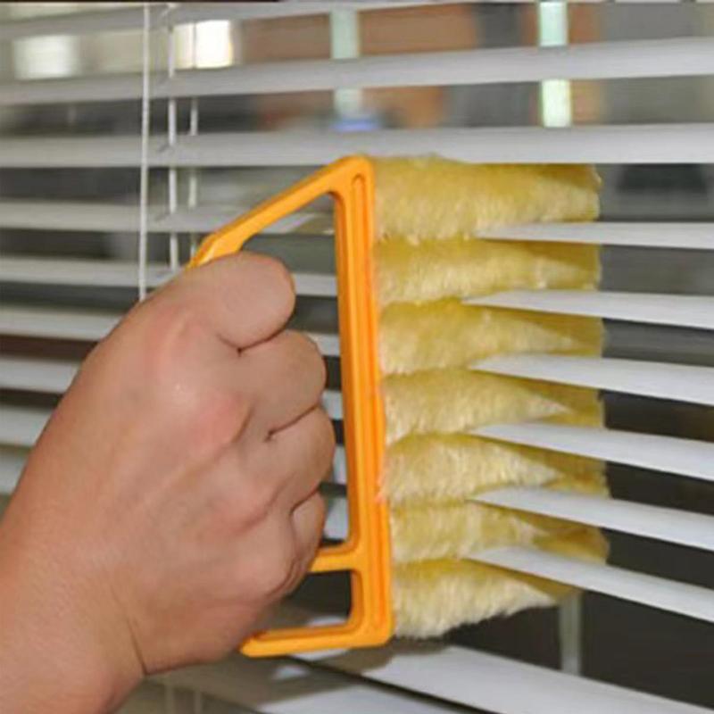 Multipurpose Window Blind Cleaning Brush, Summer Stuff Kitchen Window Blind Cleaner, Household Essentials, Finger Dusting Cleaner Tool for Window, Hand-held Curtain Brush  Window Cleaning Tool, Fall Decor, Men Gifts