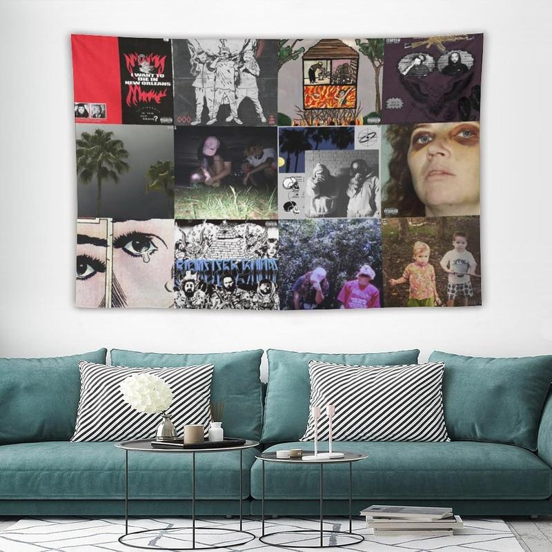 Singer Hip Hop Suicide Rapper Tapestry Flag for Home College Dorm for Boys Bedroom Wall Décor 40 * 60in